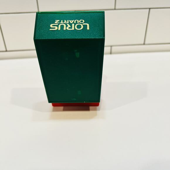 Vintage Lorus Quartz Mickey Mouse Watch Red Leather Band Jingle Bells - Picture 3 of 7